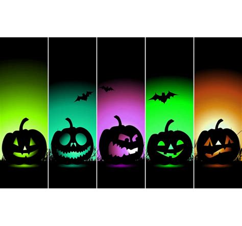 rôzne vyrezávané halloweenske dýne