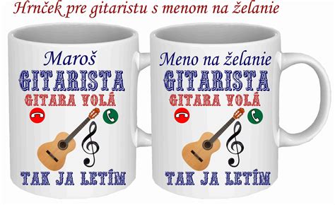 Personalizovaná gitara s vygravírovaným menom gitaristu