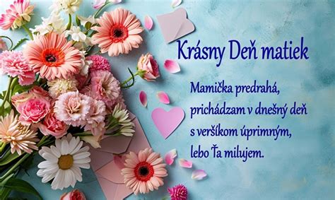 Tematické foto: blahoželanie ku Dňu matiek s kvetmi