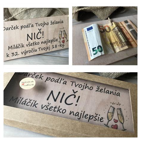 Koláž kreatívnych nápadov na darovanie peňazí