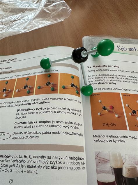 Schéma chemických zlúčenín uvoľňovaných pri horení sviečok