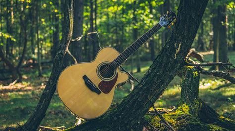 Schéma hudobného zápisu alebo dobová gitara, na ktorej bola pieseň prvýkrát sprevádzaná