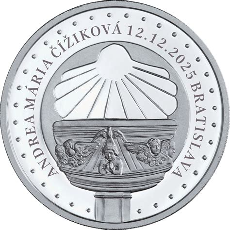 Tematické foto: Kilogramová strieborná medaila s vysokým reliéfom Masaryka a Štefánika.