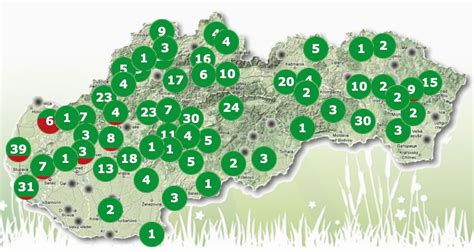 Mapa rozšírenia kaukazskej jedle v prírode