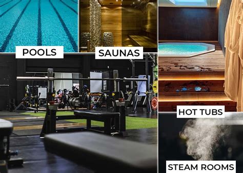 Infographic or schema of the wellness area pools and saunas