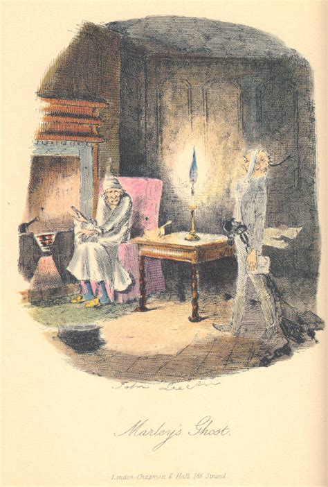 Ilustrácia ducha Jacoba Marleyho