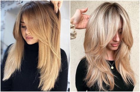 Koláž rôznych účesov pre dlhé rovné vlasy