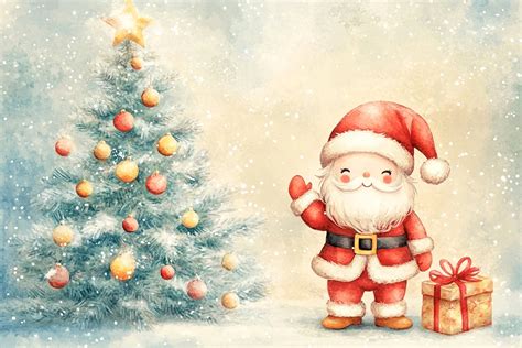 Veselá vianočná ilustrácia, Santa Claus sa smeje