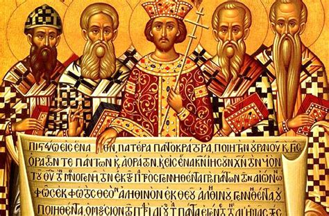 Historická ilustrácia: Zobrazenie Nicejského koncilu