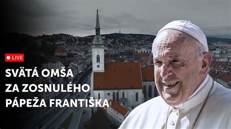 fotografia pápeža Františka počas svätej omše v Košiciach