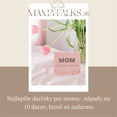 Infolgrafika: prehľad kategórií darčekov pre mamu podľa záujmov (šport, krása, domácnosť, zážitky)