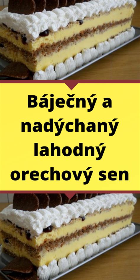 fotka hotového zákusku Orechový sen
