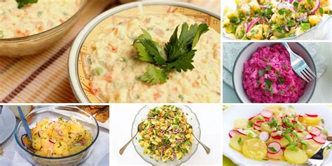 Ilustračná fotografia rôznych veľkonočných šalátov na sviatočnom stole