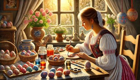 Ilustrácia veľkonočného vinšovníka s korbáčom