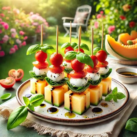 infografika s ukážkami mini predjedál ako gazpacho, špízy, tartaletky