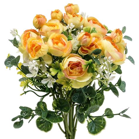 Umelé kytice tulipánov a achillea