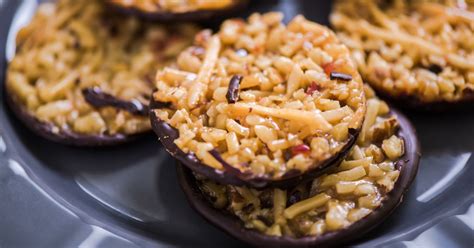 mandľové placky spojené čokoládou