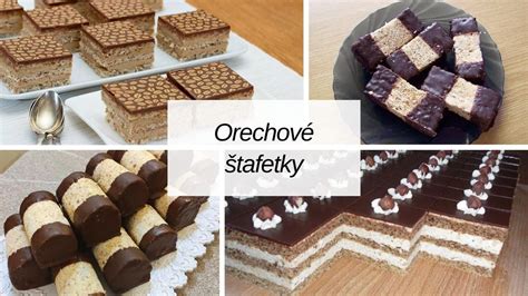 orechové štafetky s kávovým krémom a čokoládou