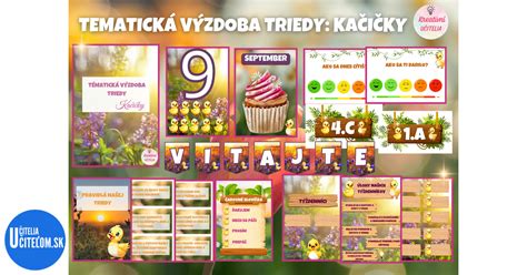 Tematická výzdoba triedy s rôznymi didaktickými prvkami