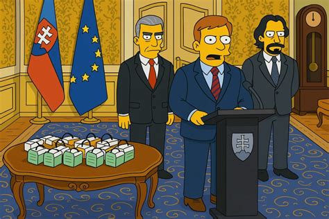 ukážka digitálnej karikatúry v štýle Simpsonovcov vhodnej pre tlač alebo sociálne siete