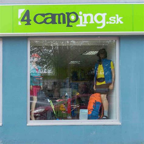 Ilustračná fotografia predajne 4camping s outdoorovým vybavením