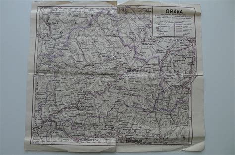 Historická mapa Oravy s vyznačenými cirkevnými obvodmi