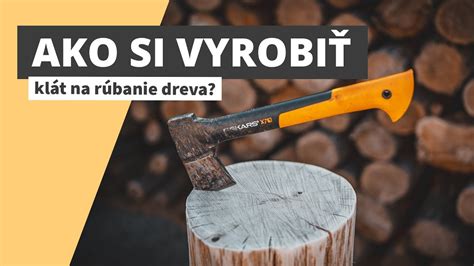 Drevený klát s vyvŕtanou dierou a osadenou opornou tyčou