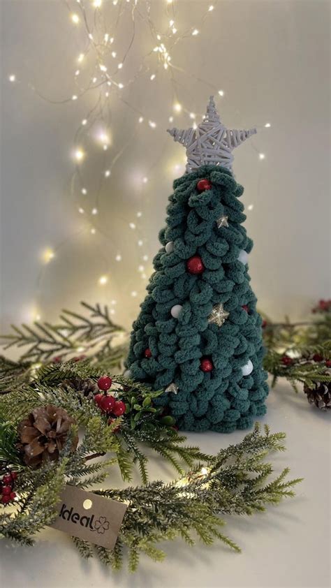 Fotografia: vianočný stromček z chunky vlny