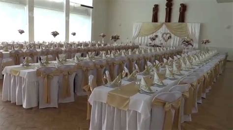 Príklad svadobnej tabule v kultúrnom dome s cateringom