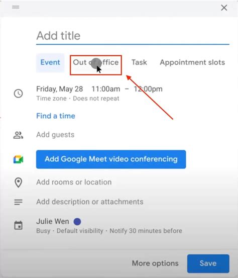 Screenshot vytvárania celodennej opakovanej udalosti v mobilnom Kalendári Google