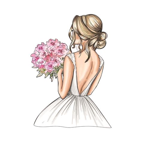 Ilustračná fotografia šťastnej nevesty s kyticou