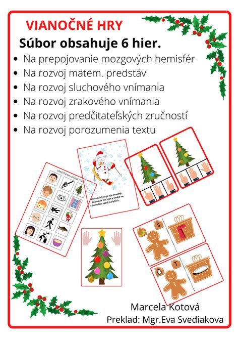 Ilustrácia detí hrajúcich vianočné hry alebo vyrábajúcich ozdoby