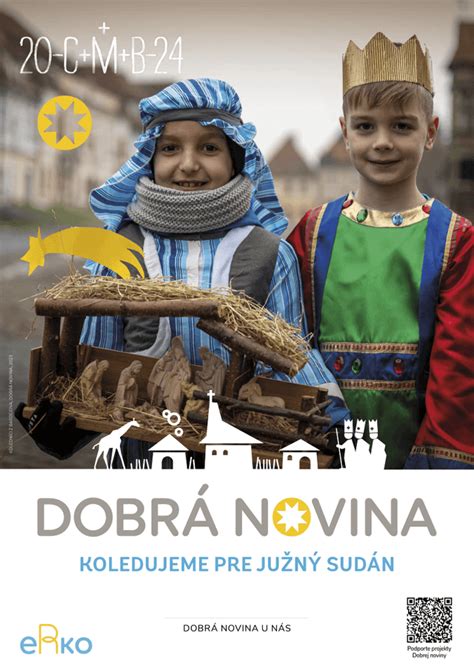 Infografika zobrazujúca počet koledníkov, zapojených obcí a krajín, kde Dobrá novina pomáha.