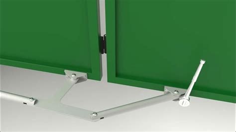 Detailná schéma skladacieho nožnicového mechanizmu stanu