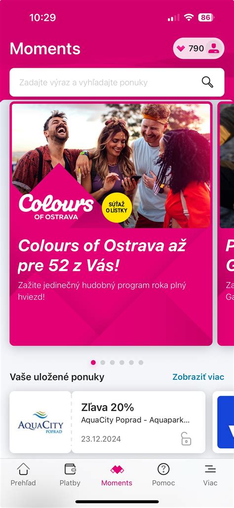Screenshot z aplikácie Magenta Moments s otvoreným okienkom vianočného kalendára