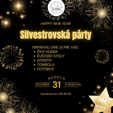 Silvestrovská párty s hudbou a tancom