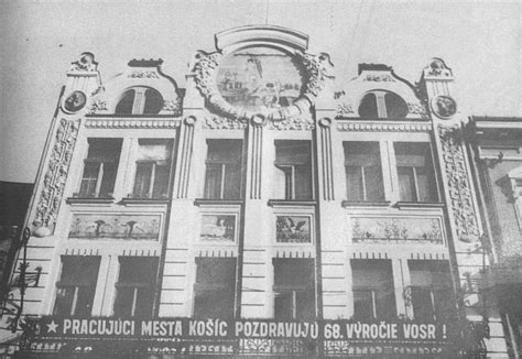 Budova Levočského domu na fotografii z roku 1936