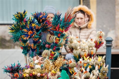 Fotografia umelecky zdobených ukrajinských pysaniek
