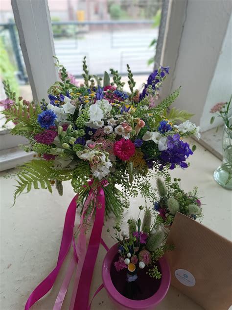 kvetinová kytica s ručne písaným prianím