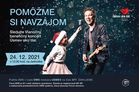 Logo alebo vizuál Vianočného benefičného koncertu Úsmev ako dar