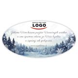 Vianočné nálepky s logom firmy