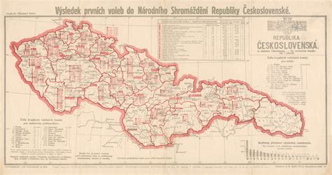 Mapa rozdelenia Československa na dva samostatné štáty
