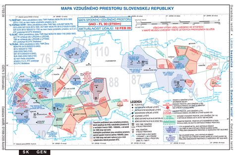 Infografika: mapa vzdušného priestoru SR s označením ochranných zón