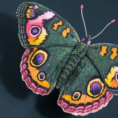 Detail motýlích krídiel s rôznymi farebnými kombináciami