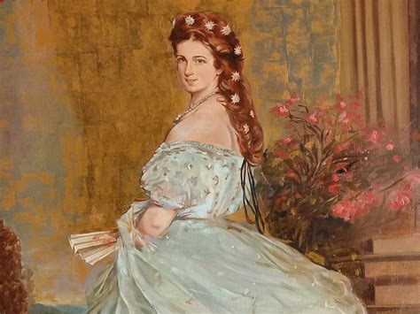 Historické foto alebo ilustrácia cisárovnej Sissi v Bardejovských Kúpeľoch