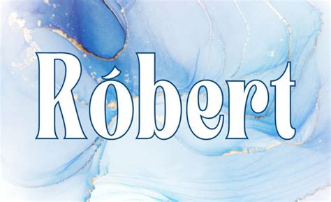 Symbolické znázornenie mena Róbert s prvkami germánskeho pôvodu, slávy a energie