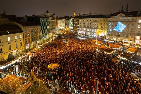 archívna fotografia z Vianočného stromu republiky v Brne