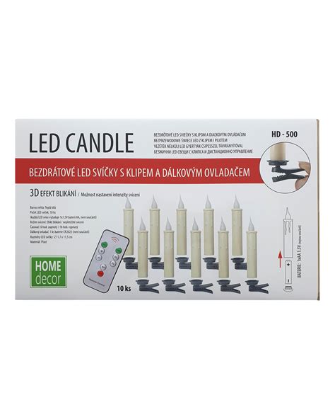 Detail bezdrôtovej LED sviečky s klipom