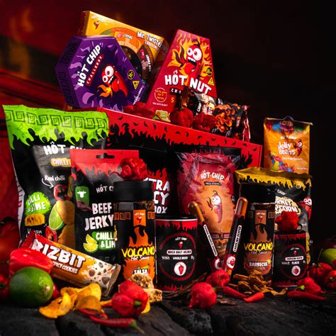 Balíček rôznych pikantných čili produktov