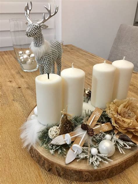 Škandinávska adventná dekorácia z prútia a prírodných prvkov